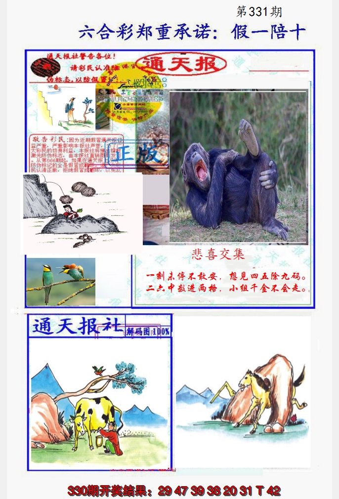 2024331期假一陪十通天报