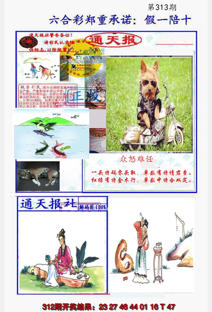 2024313期假一陪十通天报