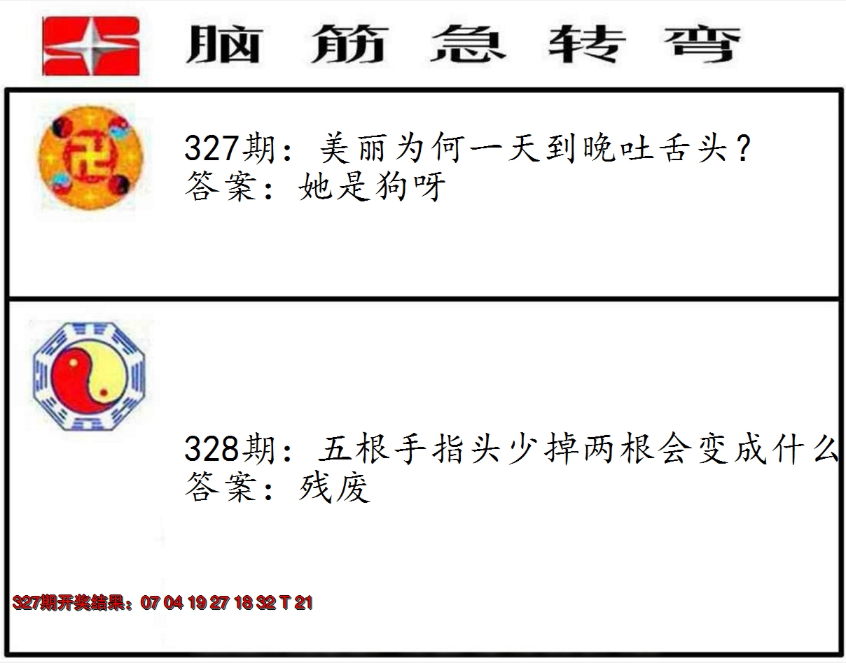 2024328期脑筋急转弯
