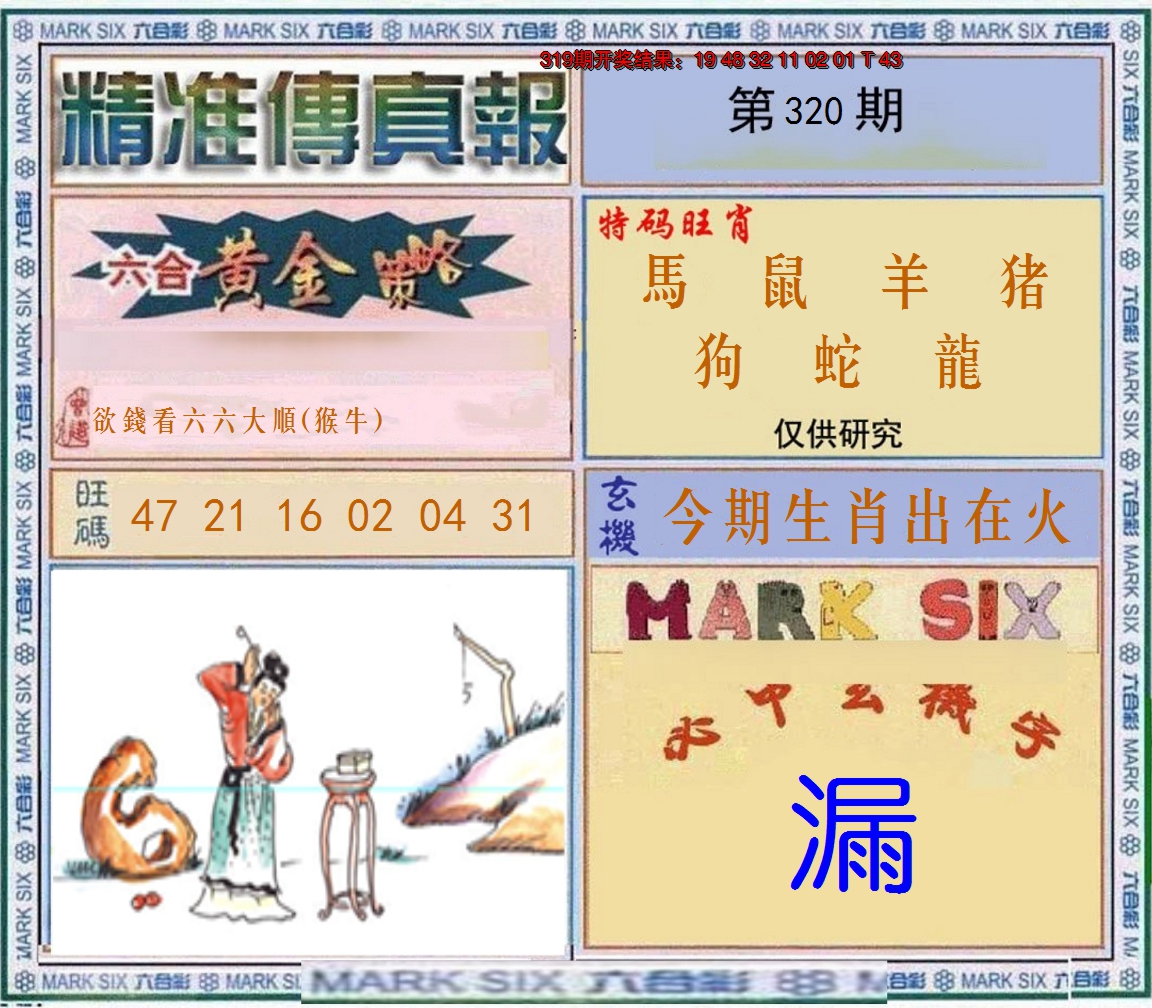 2024320期精准<傳真報>