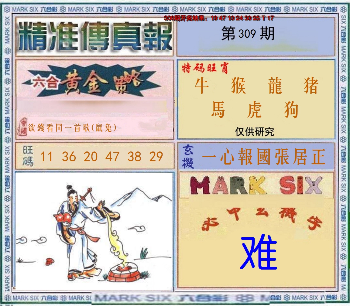 2024309期精准<傳真報>