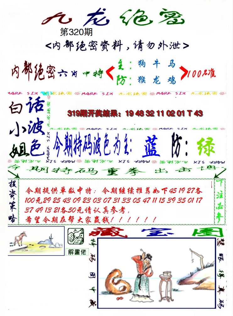 2024320期九龙密报