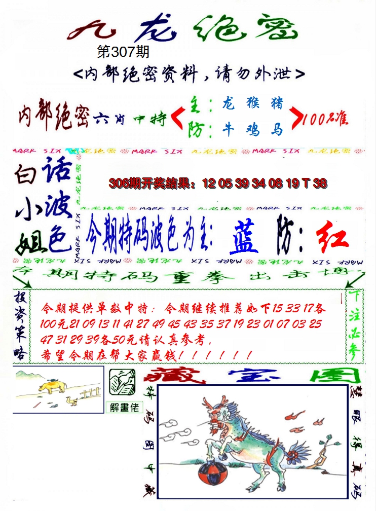 2024307期九龙密报