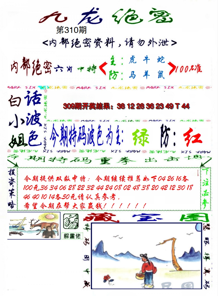 2024310期九龙密报
