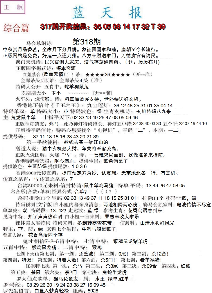 2024318期蓝天报A