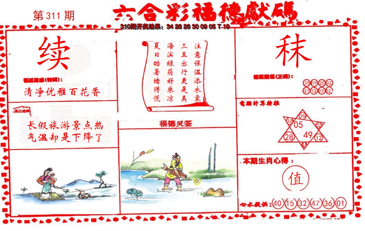 2024311期德福献码(信封)