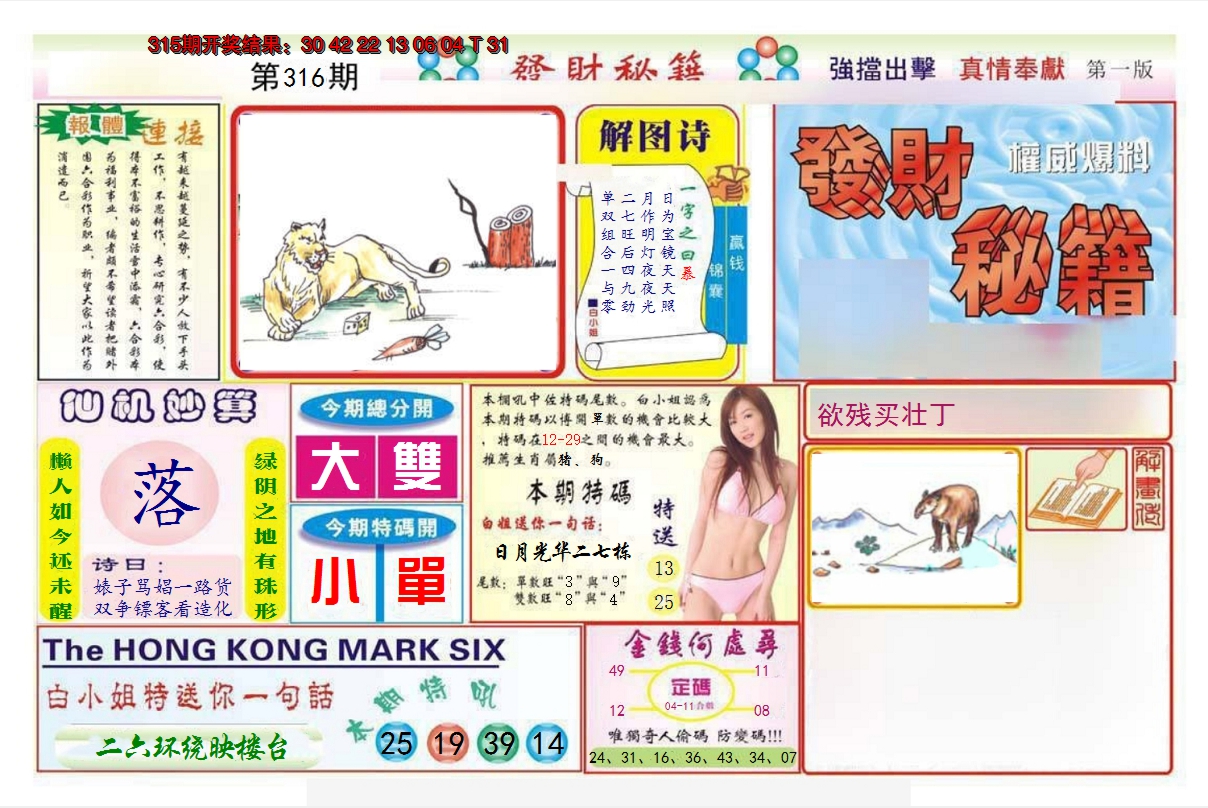2024316期发财秘籍A