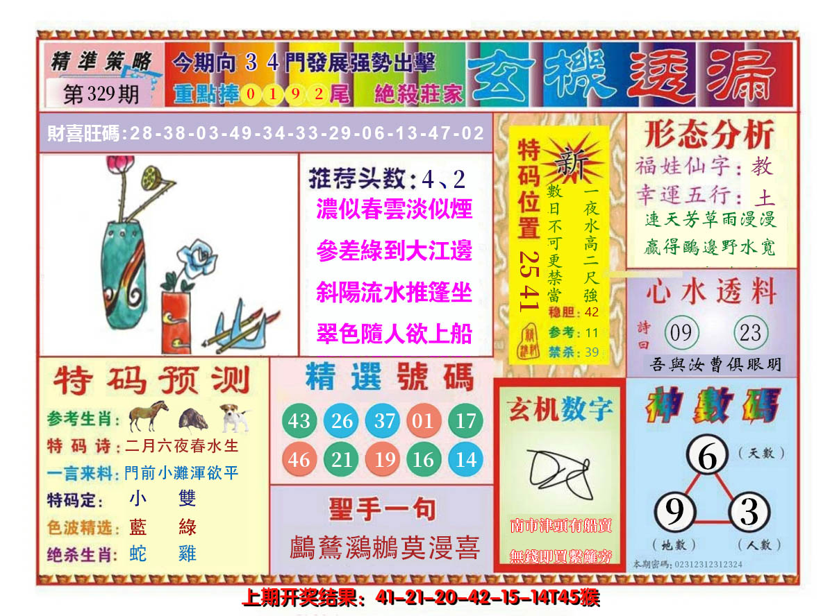2024329期玄机透漏