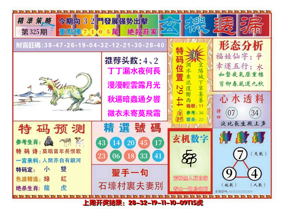 2024325期玄机透漏