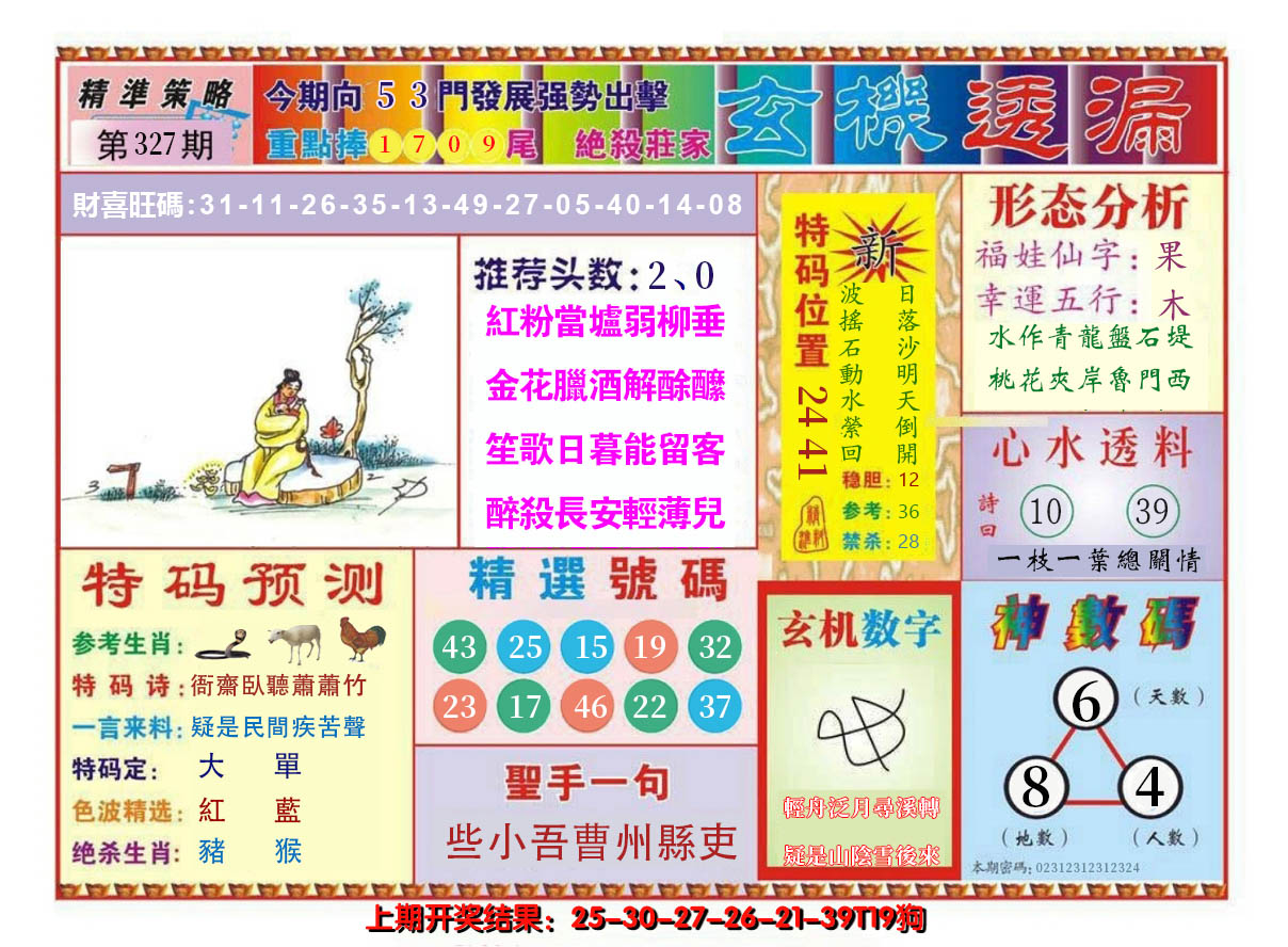 2024327期玄机透漏