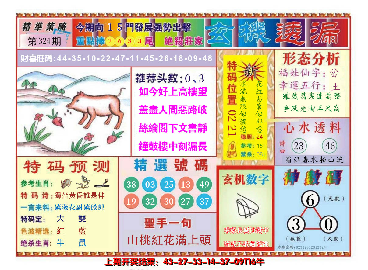 2024324期玄机透漏