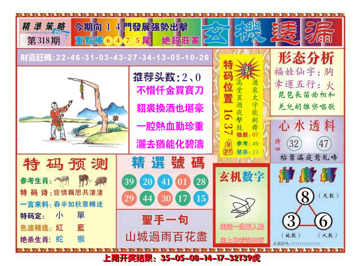2024318期玄机透漏