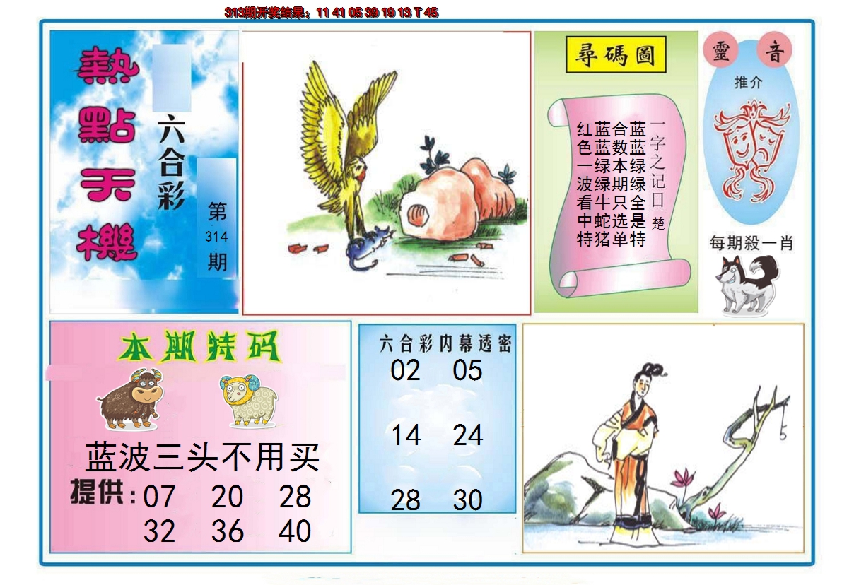 2024314期热点天机