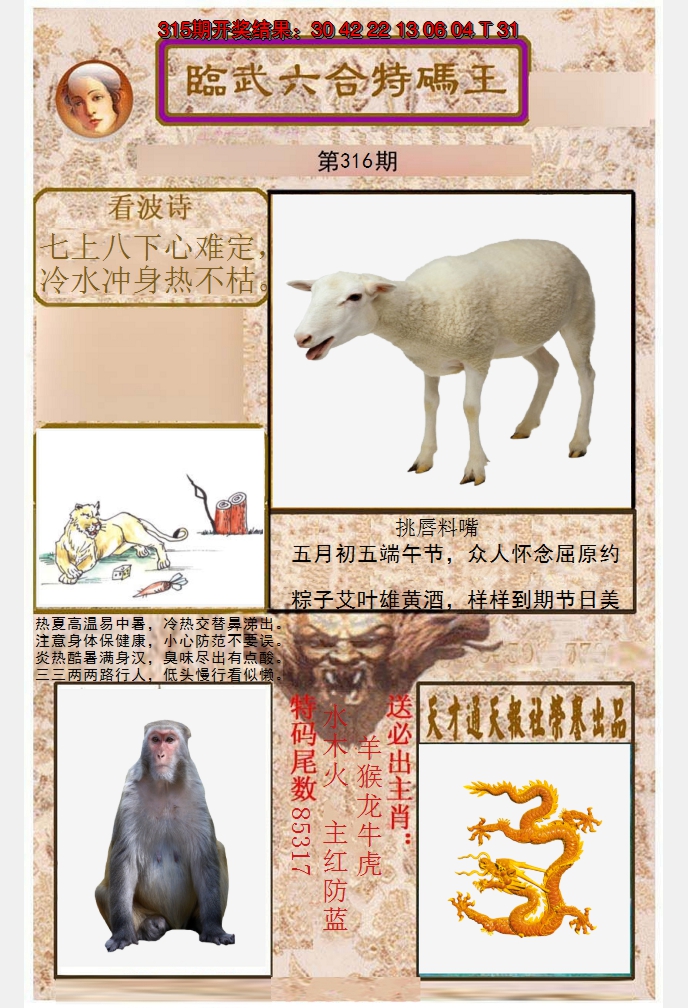 2024316期临武六合特码王