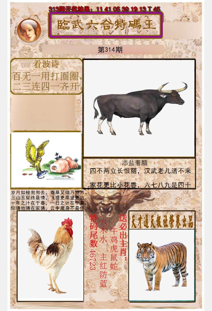 2024314期临武六合特码王