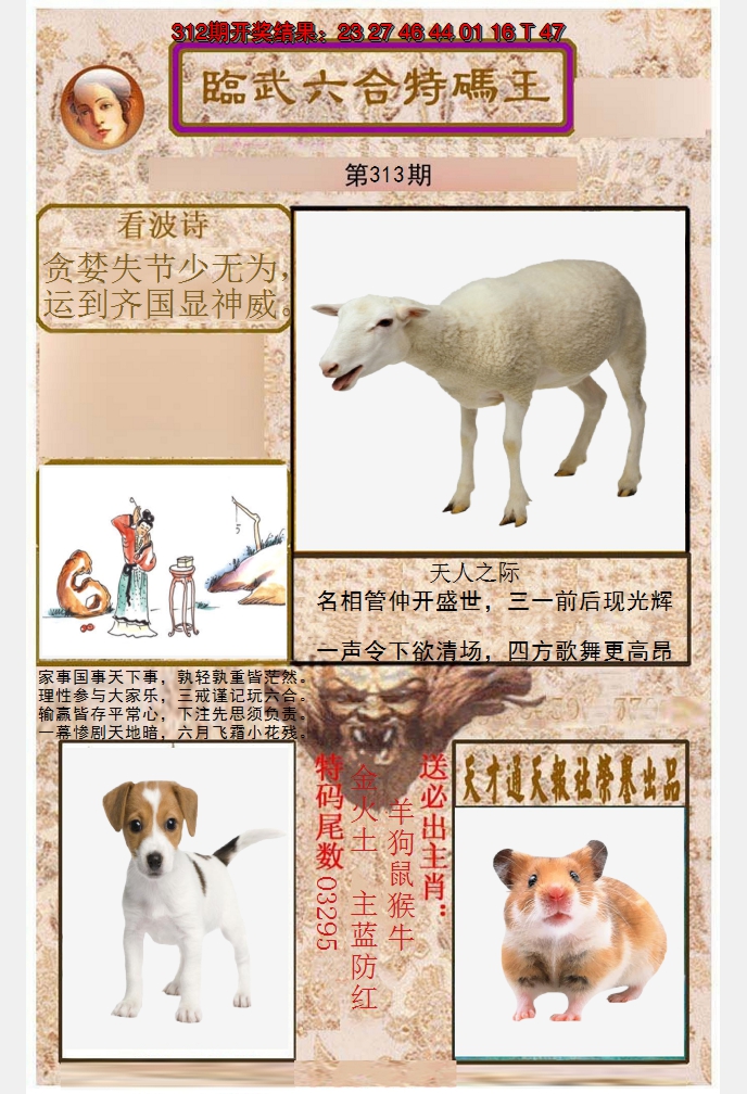 2024313期临武六合特码王