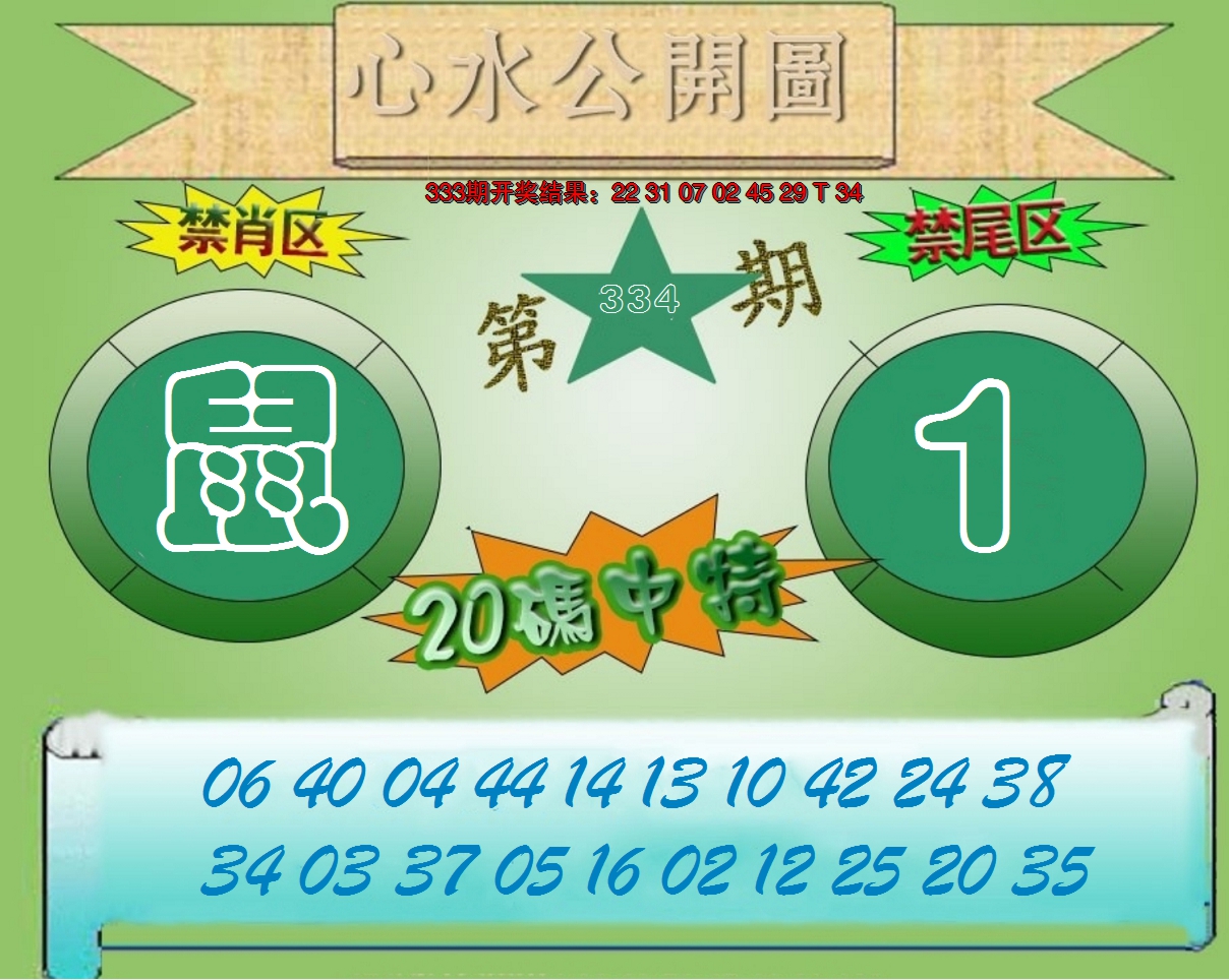 2024334期心水公开图