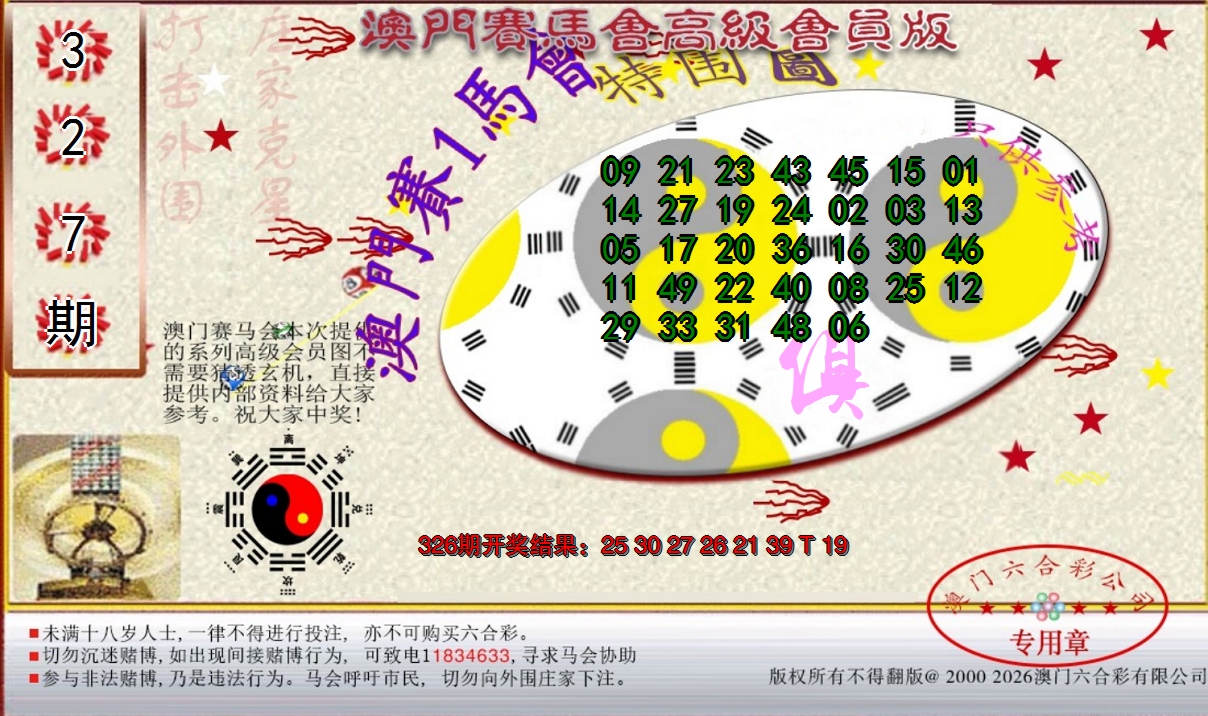 2024327期赛马会高级特围图