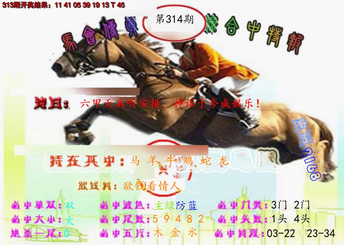 2024314期马会传真-综合报