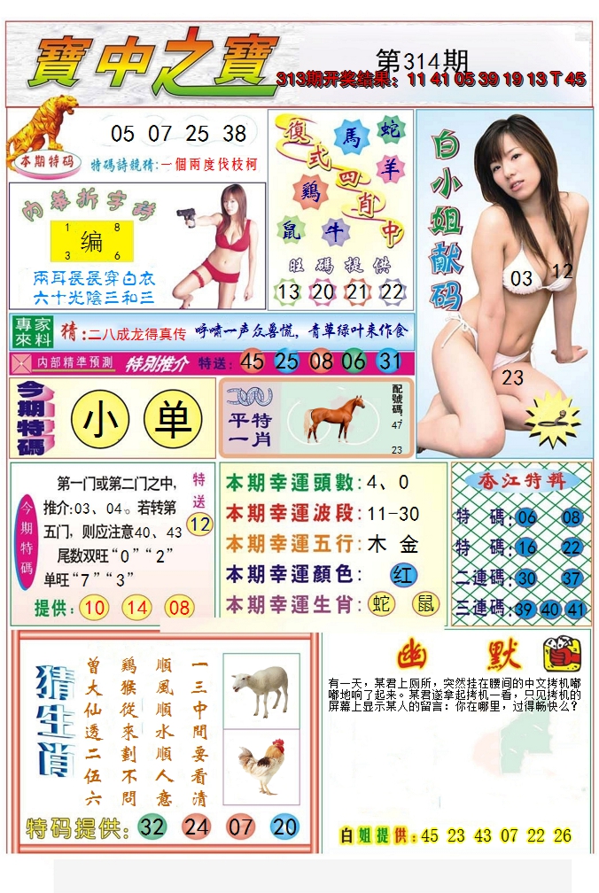 2024314期宝中之宝