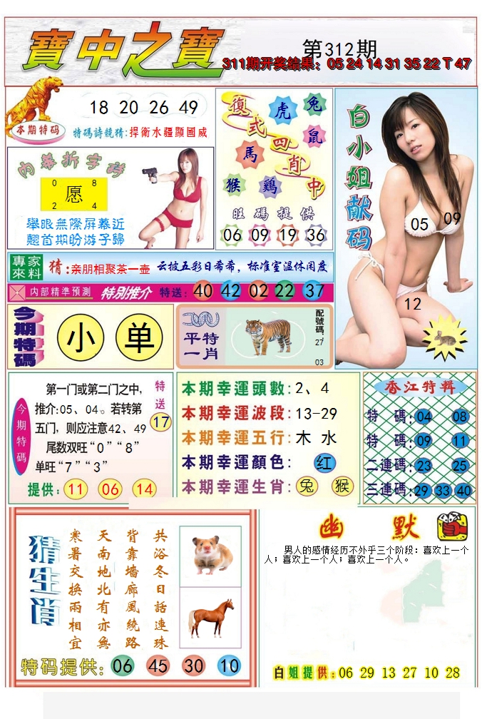 2024312期宝中之宝