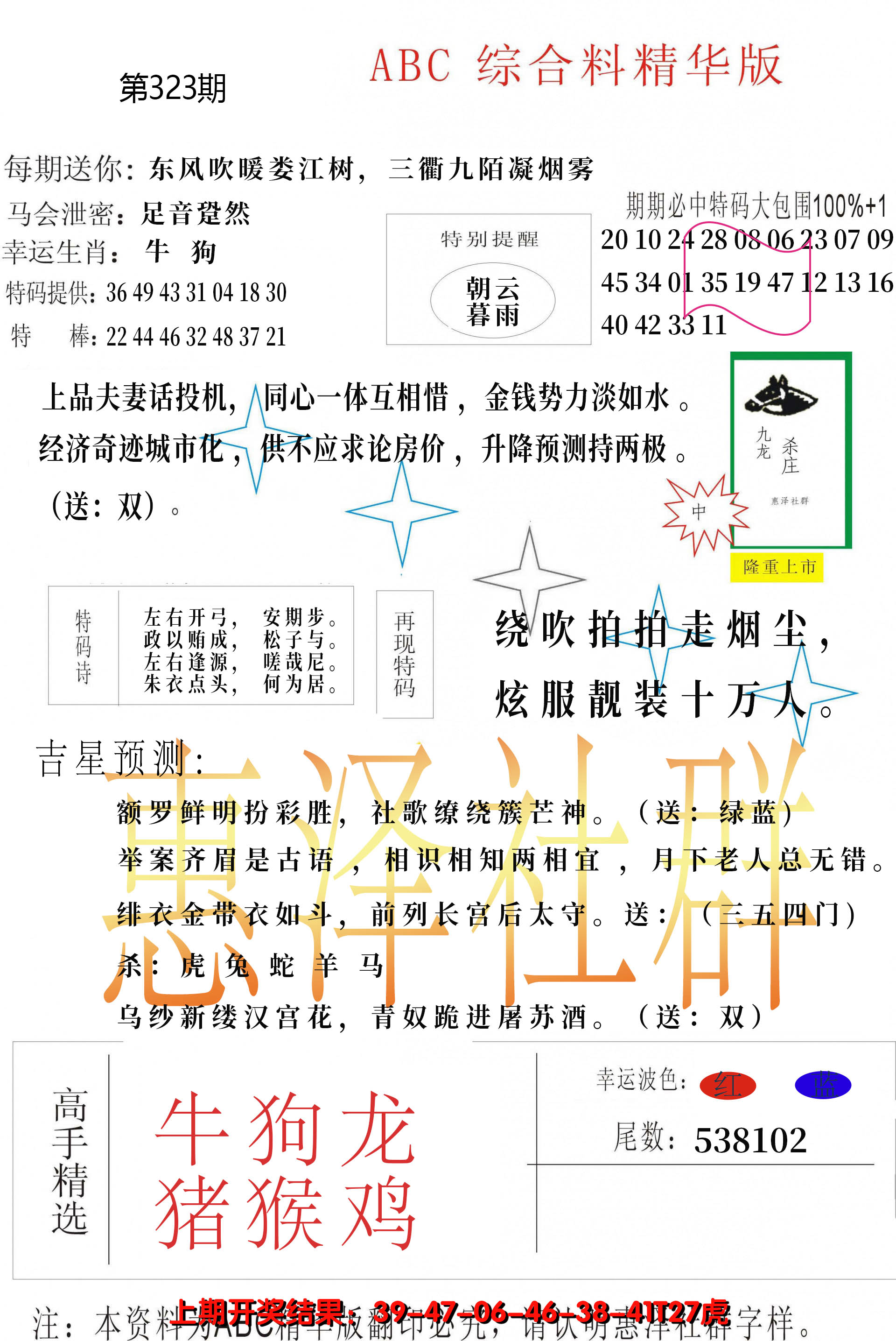 2024323期综合正版资料