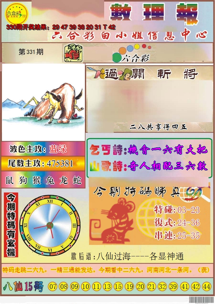 2024331期九龙数理报