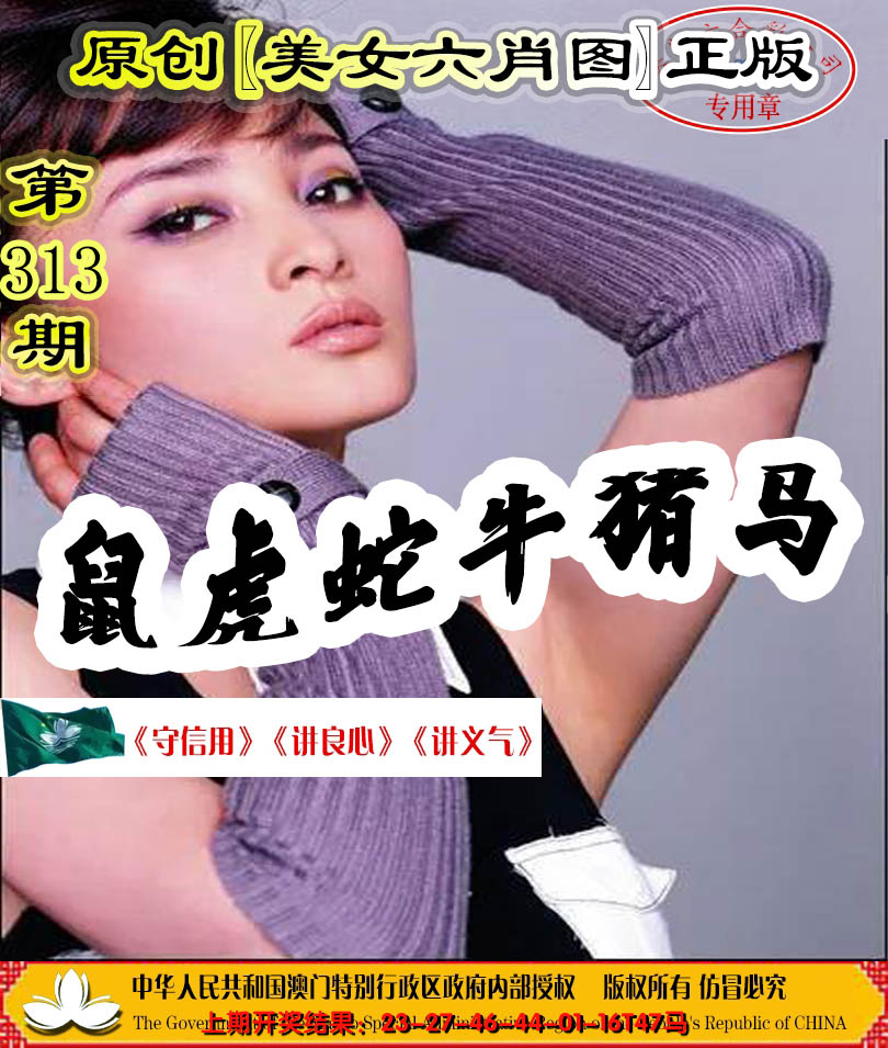 2024313期另版美女六肖图