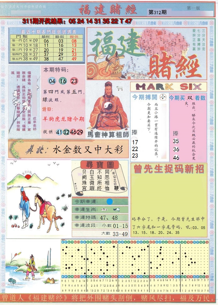 2024312期福建赌经A