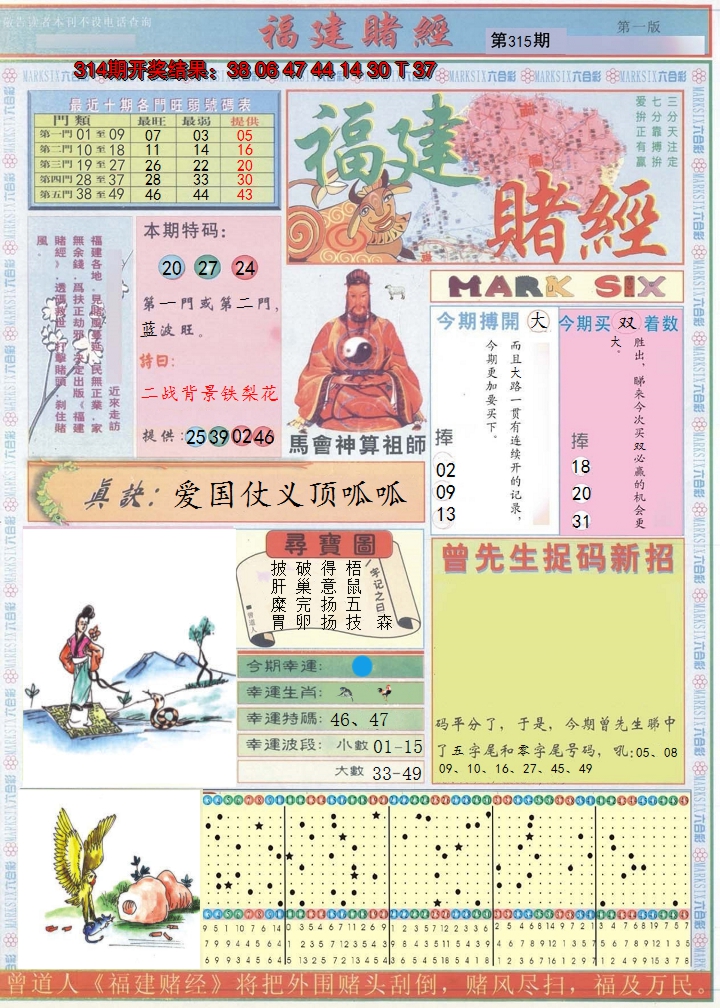 2024315期福建赌经A