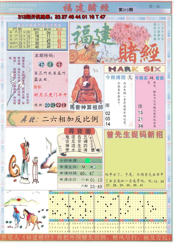 2024313期福建赌经A