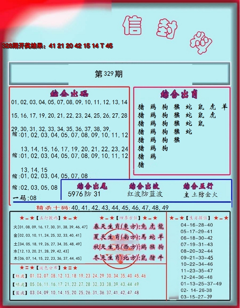 2024329期信封料