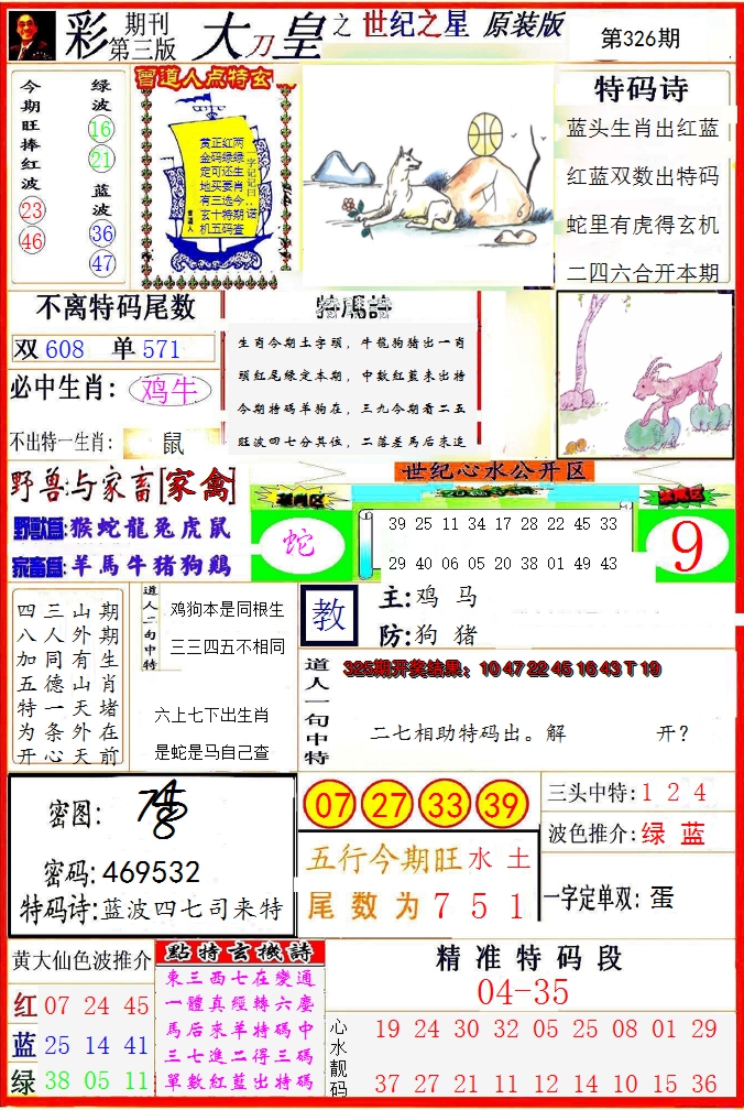 2024326期大刀皇之(世纪之星)