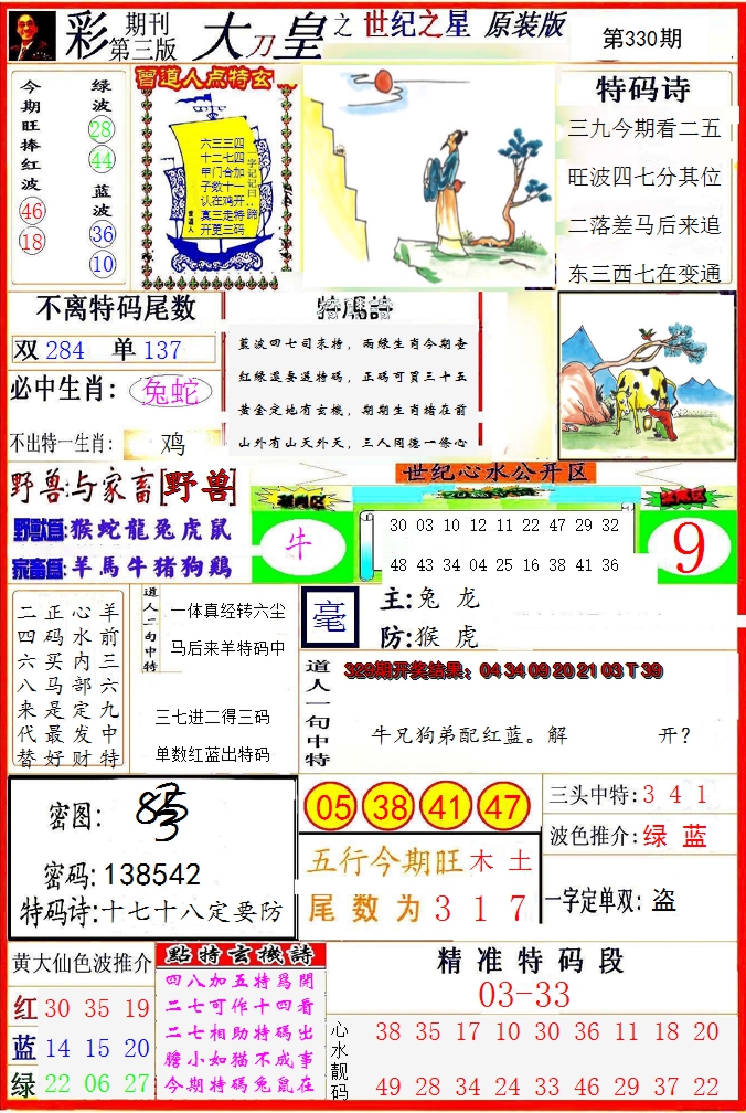 2024330期大刀皇之(世纪之星)