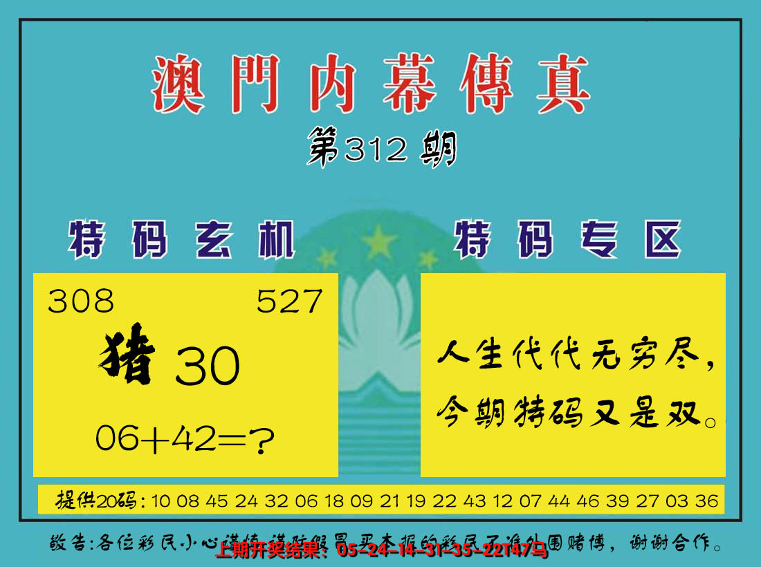 2024312期内幕传真