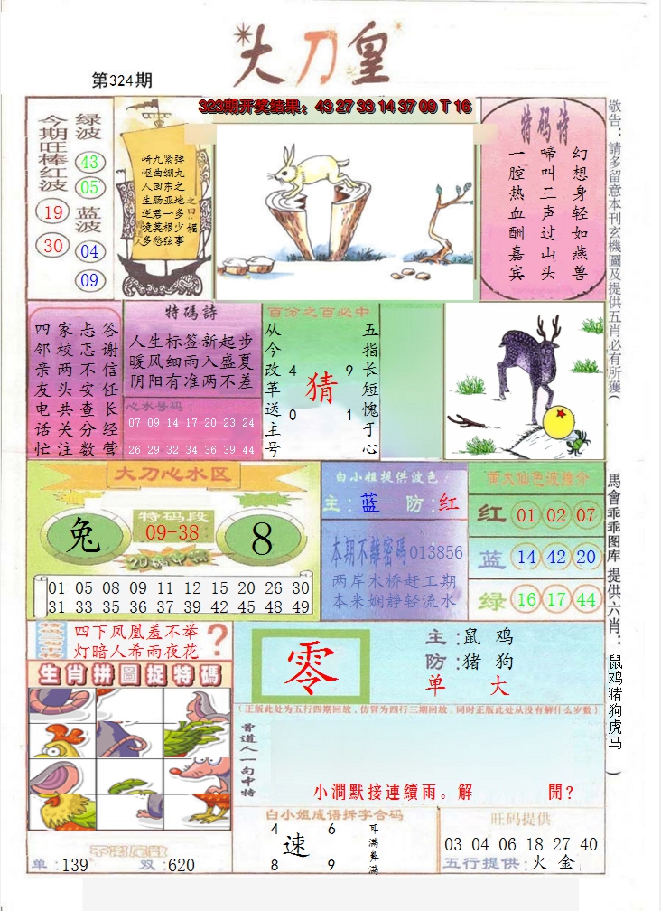 2024324期大刀皇