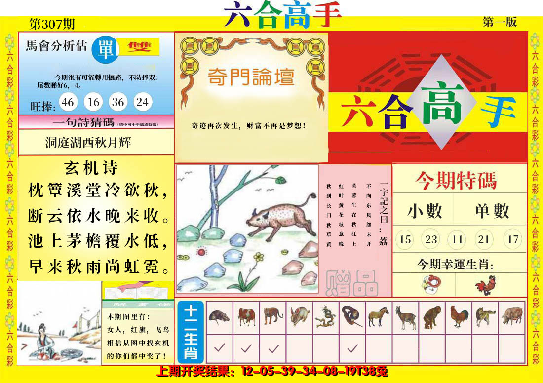 2024307期六合高手A
