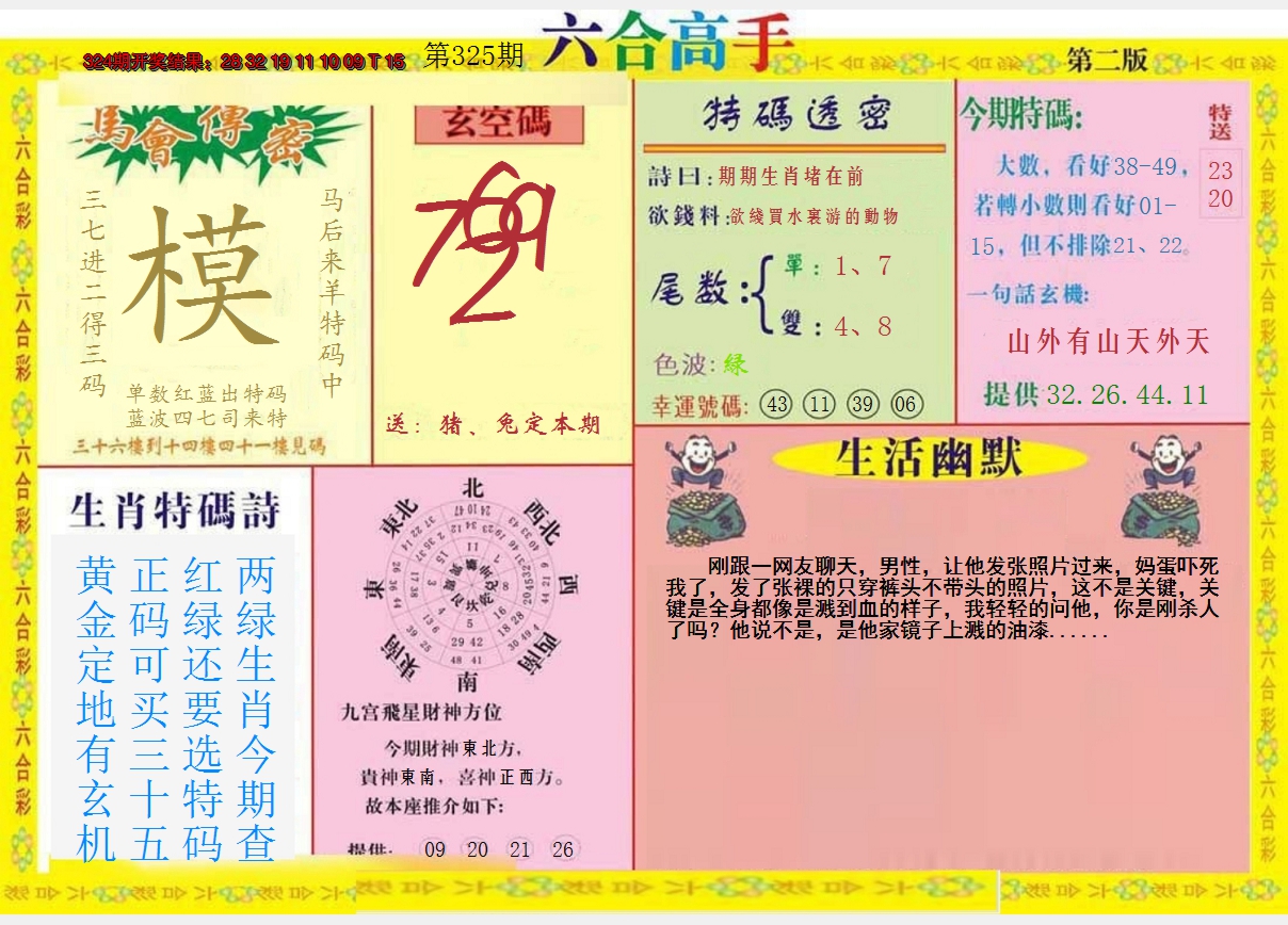 2024325期六合高手B