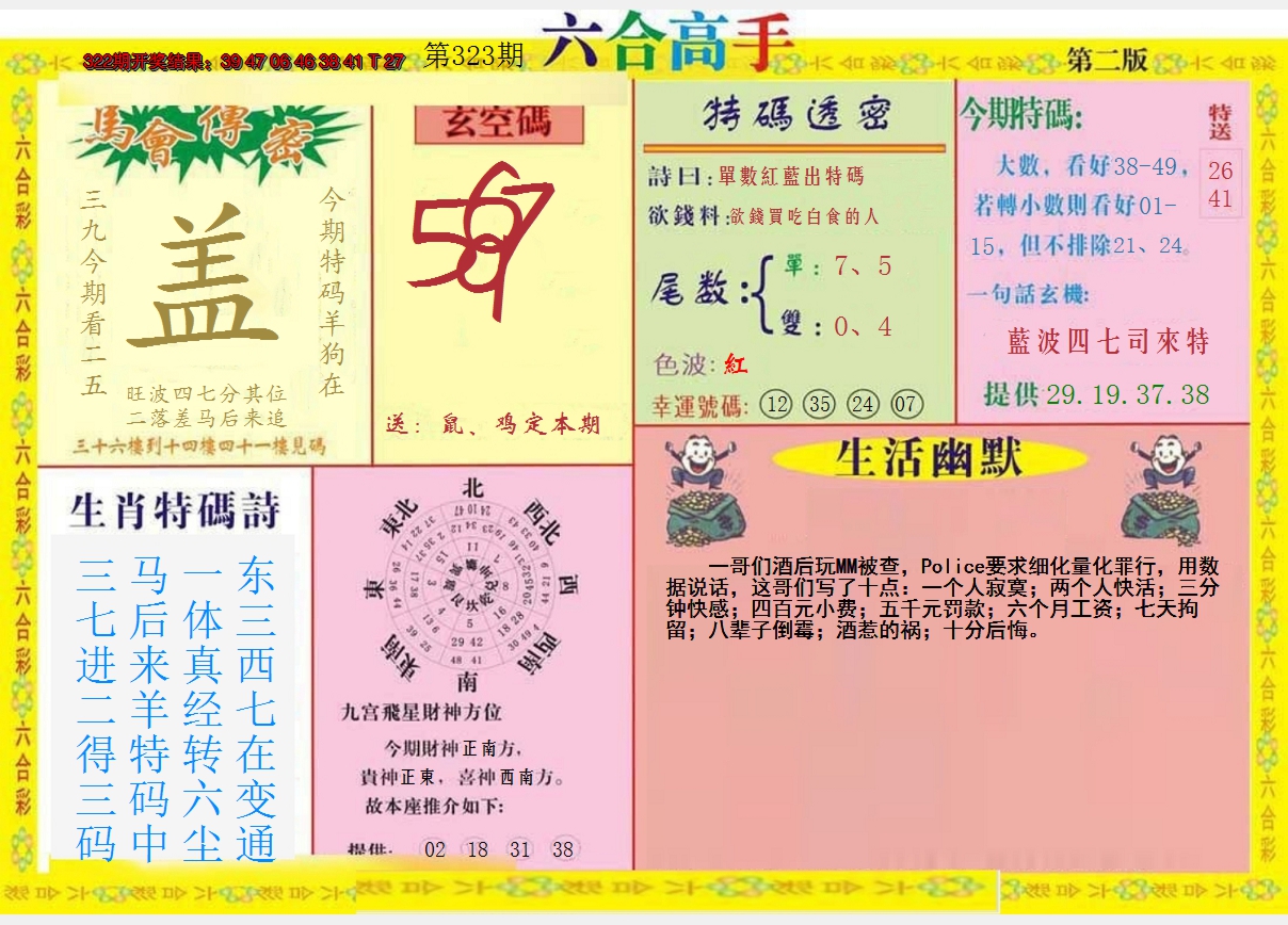 2024323期六合高手B