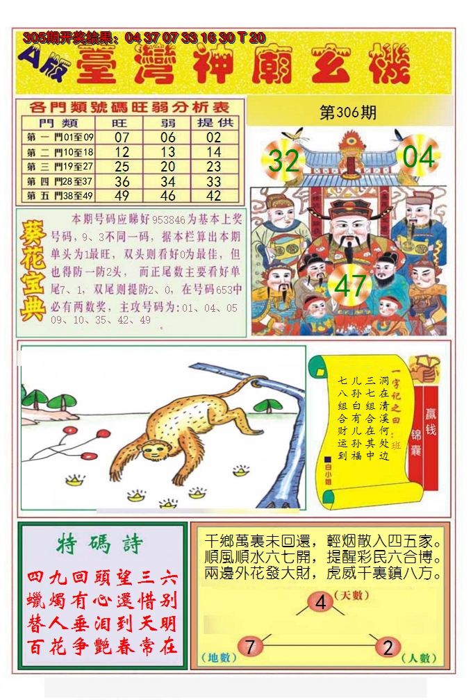 2024306期台湾神庙A