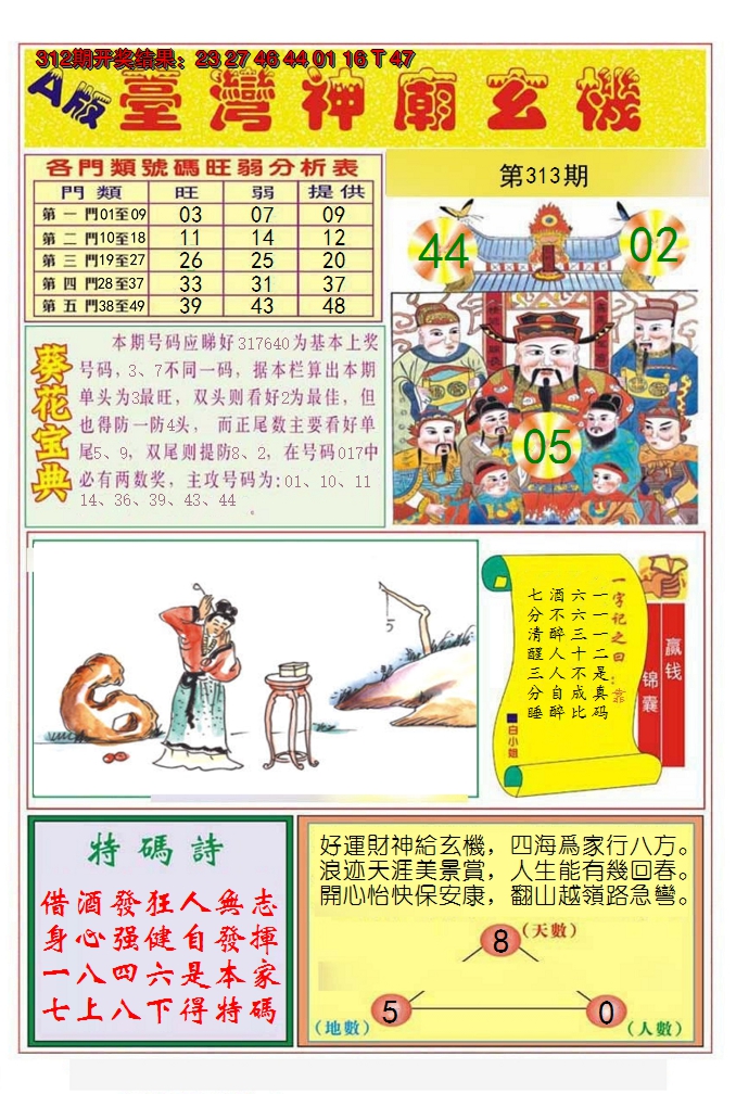 2024313期台湾神庙A