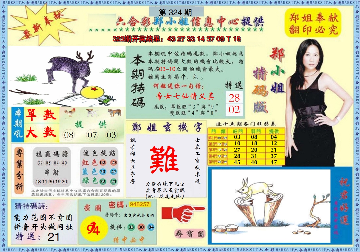2024324期郑小姐特码报A