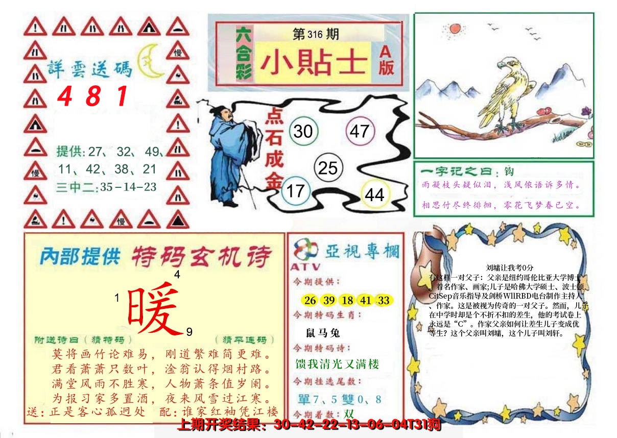 2024316期小贴士A