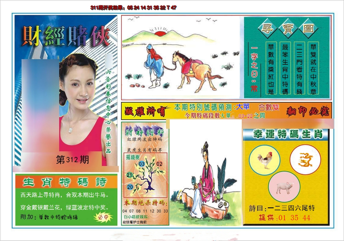 2024312期财经赌侠