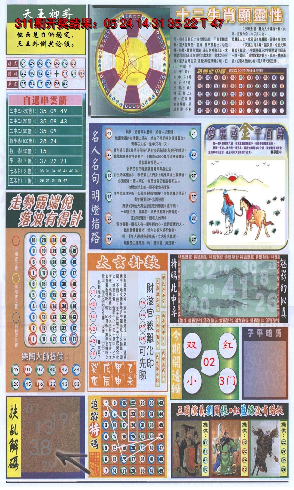 2024312期新报跑狗-2(背面)