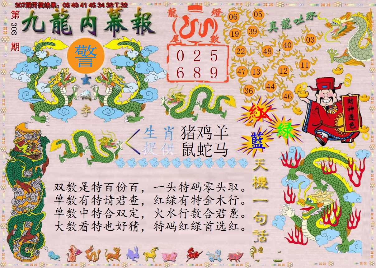 2024308期正版九龙内幕报
