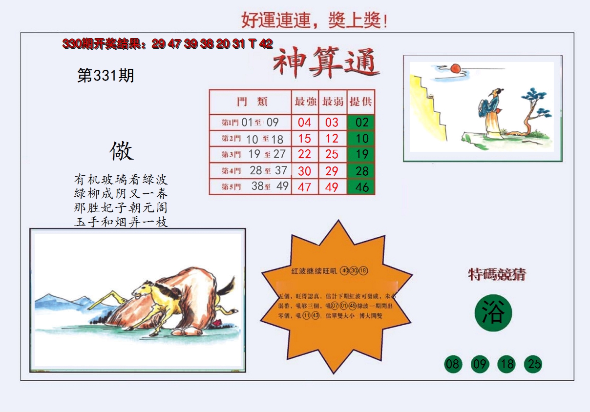 2024331期4-台湾神算