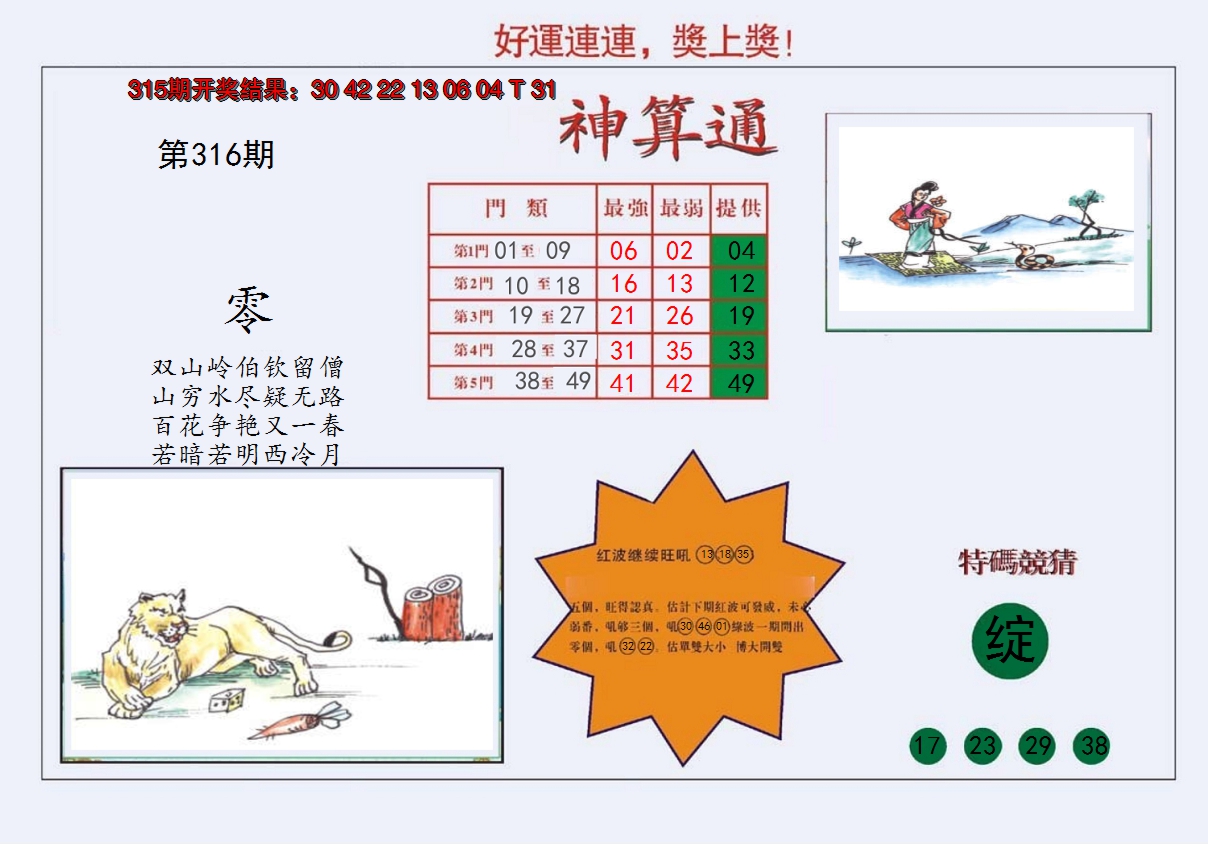 2024316期4-台湾神算