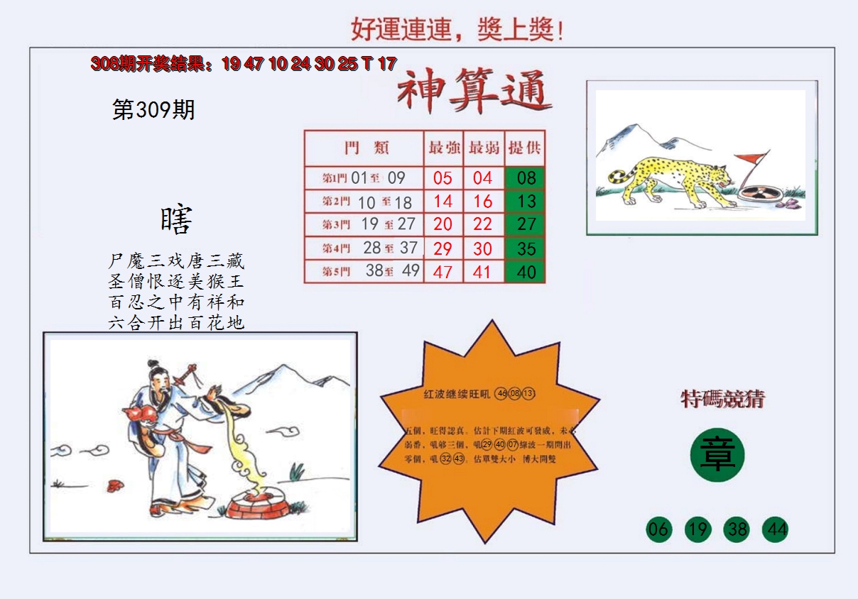 2024309期4-台湾神算