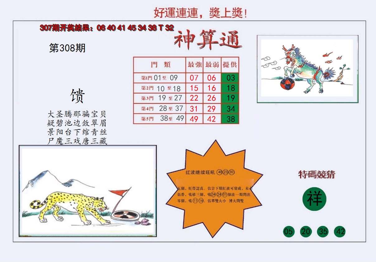 2024308期4-台湾神算